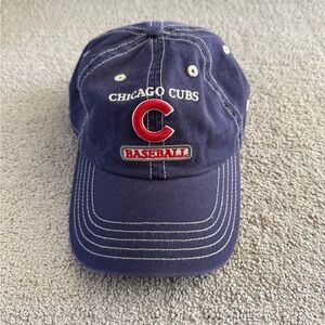 SOLD ELSEWHERE- Vintage Chicago Cubs MLB Strapback - New Era Navy Baseball Cap